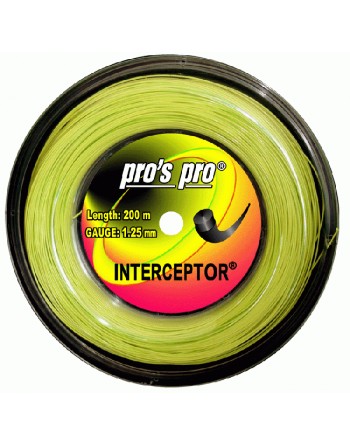 Кордаж Pro's Pro Interceptor 1.25 лайм – 200 м